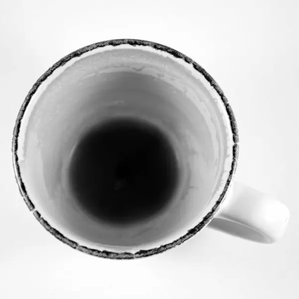 Kaffeetasse Auf Weißem Hintergrund Nahaufnahme — Stockfoto