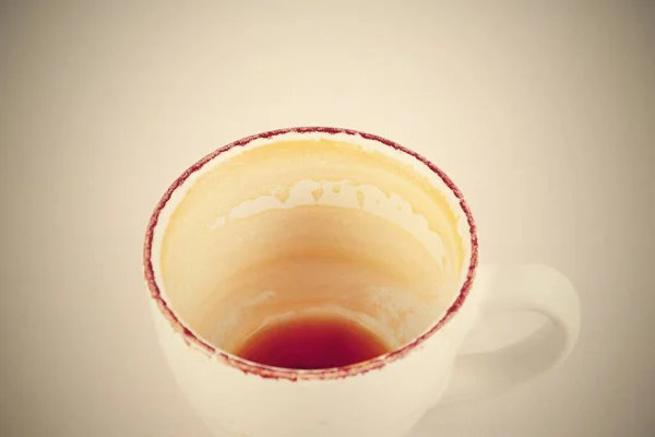 Tasse Tee Und Kaffee Auf Holzgrund — Stockfoto