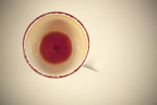 Tasse Kaffee Mit Weißem Hintergrund — Stockfoto
