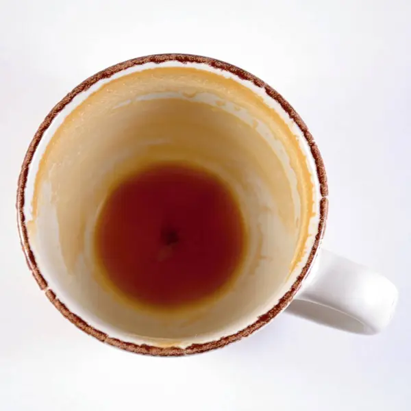 Caffè Rosso Caldo Sfondo Bianco — Foto Stock