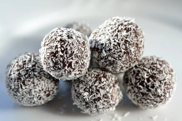 Palline Cioccolato Dolce Con Cioccolato Immagine Stock