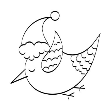 Klasik Tatil Simgesi. El Çizimi Noel İllüstrasyonu. Noel Tasarımı İçin Vektör Ögesi