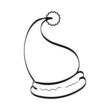 Klasik Tatil Simgesi. El Çizimi Noel İllüstrasyonu. Noel Tasarımı İçin Vektör Ögesi