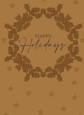 Noel ve yeni yıl partisi davetiye şablonu. Geleneksel kış bayramı sembolleri elle çizilmiş modern bir düzen. Baskı, afiş, davet veya sosyal medya için Noel Trendi tasarımı.