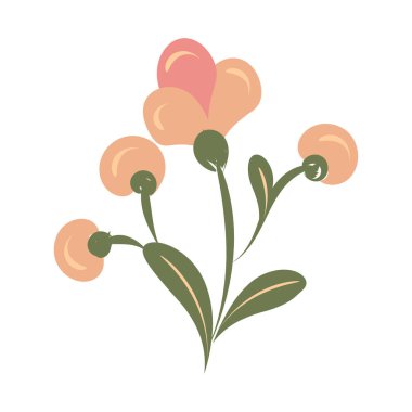 Abstract Flower Design. Hand Flower design for print or use as poster, card, flyer or T Shirt