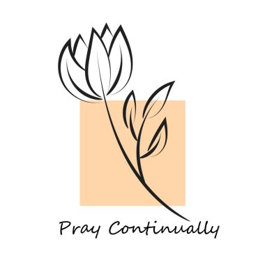 Abstract Flower Design. Hand drawn Flower design for print or use as poster, card, flyer or T Shirt