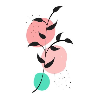 Abstract Flower Design. Use as Save the date floral cards and invitation or Wall decoration 