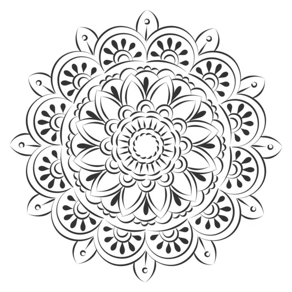 Mandala Art Design Circle Simple Mandala Design Floral Mandala Art — 스톡 벡터
