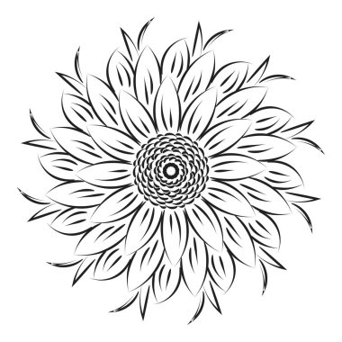 Mandala Sanat tasarımı daire içinde. Basit mandala tasarımı çiçek mandala sanat güzel mandala sanat