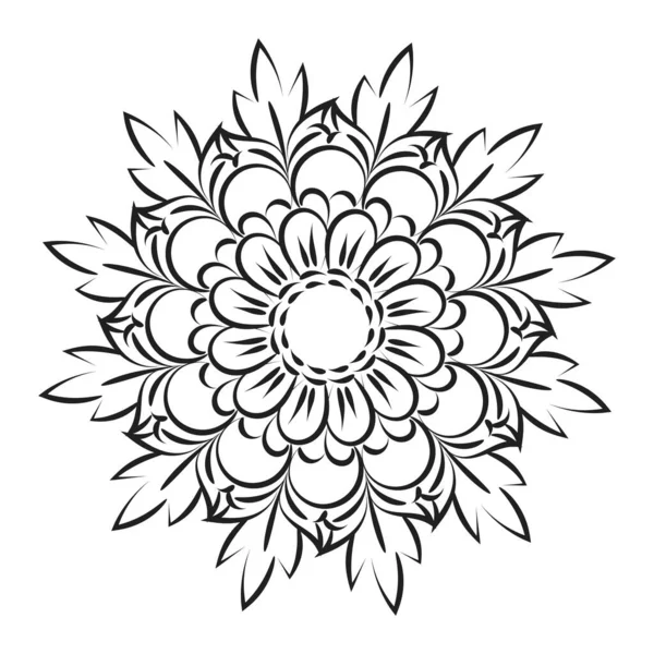 Mandala Sanat tasarımı daire içinde. Basit mandala tasarımı çiçek mandala sanat güzel mandala sanat