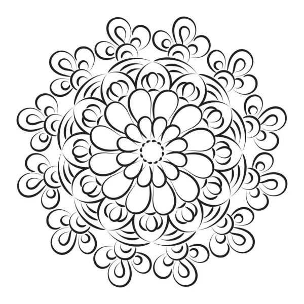 Mandala Art Design Circle Simple Mandala Design Floral Mandala Art — Wektor stockowy
