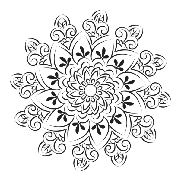 Mandala Art Design Circle Simple Mandala Design Floral Mandala Art — Stockový vektor