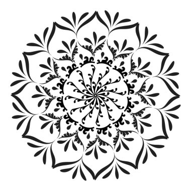 Mandala Sanat tasarımı daire içinde. Basit mandala tasarımı çiçek mandala sanat güzel mandala sanat