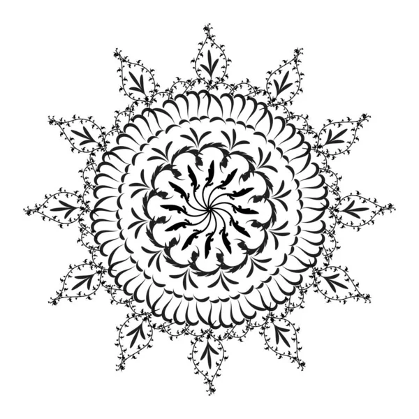 Mandala Art Design Circle Simple Mandala Design Floral Mandala Art — Stockvektor