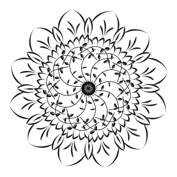 Mandala Art Design Circle Simple Mandala Design Floral Mandala Art — Διανυσματικό Αρχείο