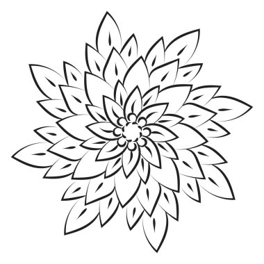 Mandala Sanat tasarımı daire içinde. Basit mandala tasarımı çiçek mandala sanat güzel mandala sanat