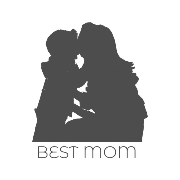 Happy Mothers Day Muttertagsgrußkarte Zum Druck Oder Als Poster Flyer — Stockvektor