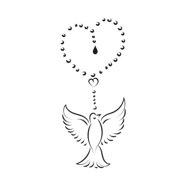 Croix Chrétienne Avec Motif Floral Belle Conception Tatouage Fleurs Pour — Image vectorielle