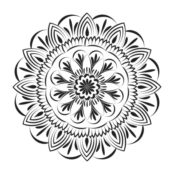 Διάνυσμα Αφηρημένη Μοτίβο Mandala Mandala Retro Χέρι Για Εκτύπωση Χρήση — Διανυσματικό Αρχείο