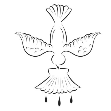 Çok anlamlı bir Hıristiyan dövmesi. Hristiyan Sembolü poster, kart, el ilanı, dövme ya da tişört olarak kullanılır