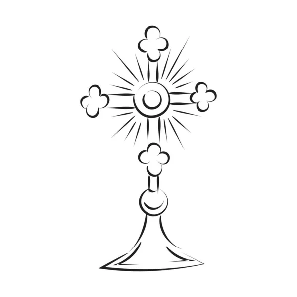 Det Corpus Christi Christian Symbol För Tryck Eller Användning Som — Stock vektor