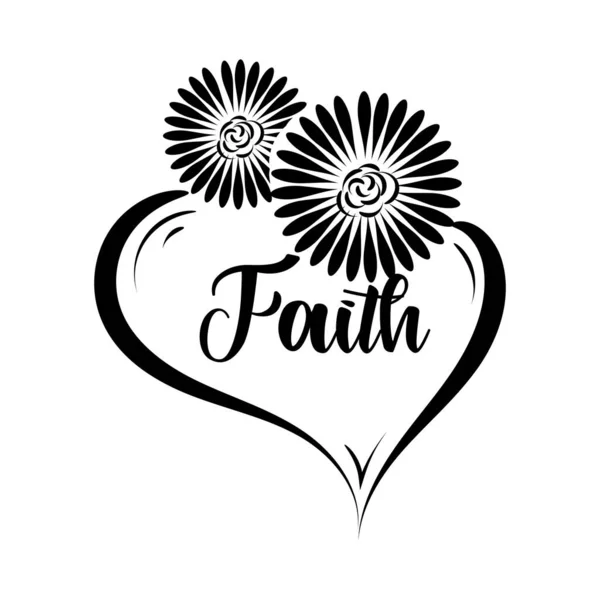 Christian Faith Design Nyomtatásra Vagy Poszterként Kártyaként Szórólapként Tetoválásként Vagy — Stock Vector