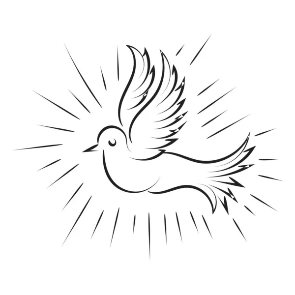 Projeto Cartaz Pentecostes Para Impressão Uso Como Cartão Panfleto Camiseta — Vetor de Stock