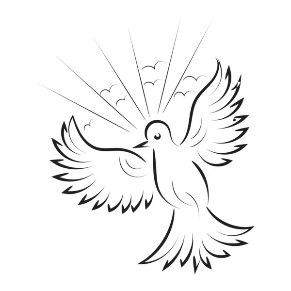 Pentecost Σχέδιο Αφίσας Για Εκτύπωση Χρήση Κάρτα Φυλλάδιο Πουκάμισο — Διανυσματικό Αρχείο