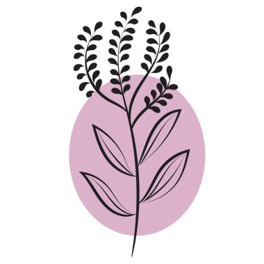 Baskı için minimalist tropikal sanat