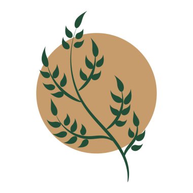 Baskı için minimalist tropikal sanat