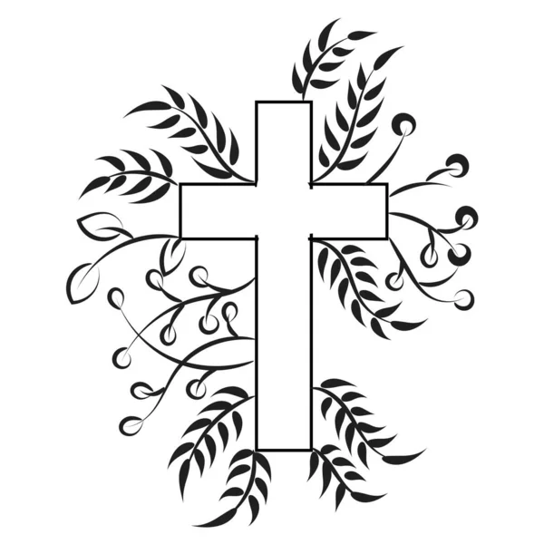 Christian Symbol Design Nyomtatáshoz Vagy Poszterként Kártyaként Szórólapként Matricaként Tetoválásként — Stock Vector