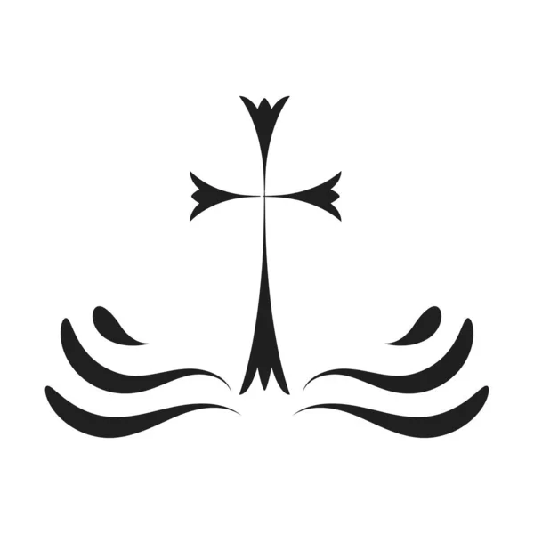 Christliches Symboldesign Für Druck Oder Verwendung Als Poster Karte Flyer — Stockvektor