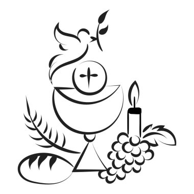 Baskı için Hıristiyan Sembol Tasarımı veya poster, kart, el ilanı, çıkartma, dövme veya T-Shirt olarak kullanılacak