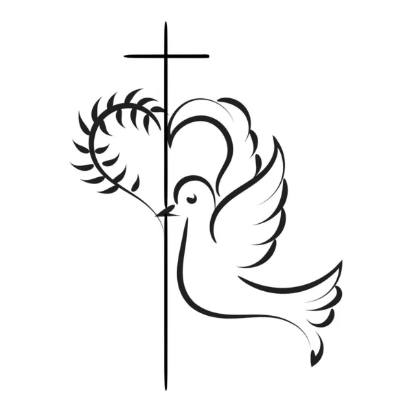 Christian Symbol Design Pour Imprimer Utiliser Comme Affiche Carte Flyer — Image vectorielle
