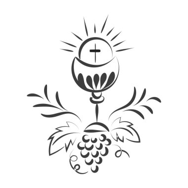 Baskı için Hıristiyan Sembol Tasarımı veya poster, kart, el ilanı, çıkartma, dövme veya T-Shirt olarak kullanılacak