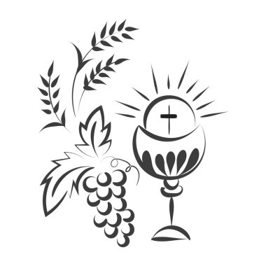 Baskı için Hıristiyan Sembol Tasarımı veya poster, kart, el ilanı, çıkartma, dövme veya T-Shirt olarak kullanılacak