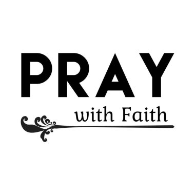 Christian Faith, baskı için tipografi ya da poster, etiket, kart, broşür ya da tişört olarak kullanım