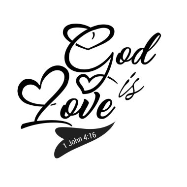 Hristiyan inancı, baskılar için tipografi ya da poster, kart, el ilanı ya da tişört olarak kullanım