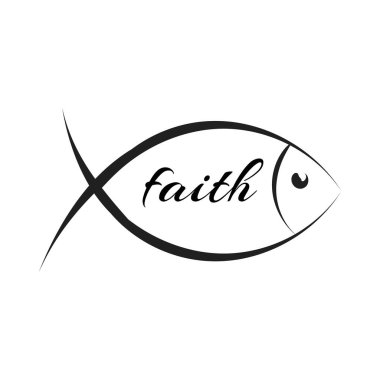 Hristiyan inancı, baskılar için tipografi ya da poster, kart, el ilanı ya da tişört olarak kullanım