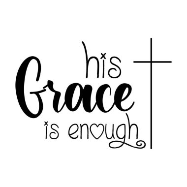 Hristiyan inancı, baskılar için tipografi ya da poster, kart, el ilanı ya da tişört olarak kullanım