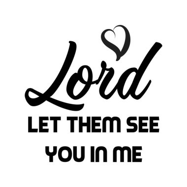 Christian Quote. Typography for print 