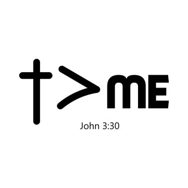 Christian Quote. Typography for print 