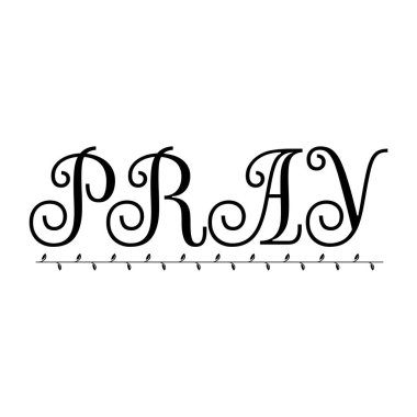 Christian Quote. Typography for print 