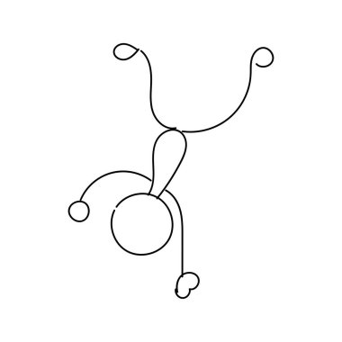 Baskı için komik Stickman el çizimi tarzı ya da poster, kart, el ilanı, dövme ya da T-Shirt tasarımı olarak kullanılması