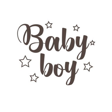 Baskı için bebek duş etiketi tasarımı ya da poster, kart, broşür ya da tişört olarak kullanılması