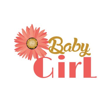 Baskı için bebek duş etiketi tasarımı ya da poster, kart, broşür ya da tişört olarak kullanılması