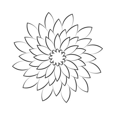 El çizimi çiçek çizimi çizimi. 