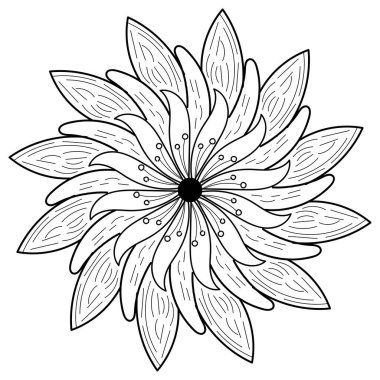 Mandala Sanat tasarımı daire içinde. Basit mandala tasarımı çiçek mandala sanat güzel mandala sanat