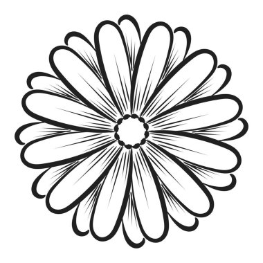 Renklendirme sayfaları için çiçek satırı sanatı