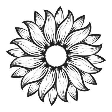 Renklendirme sayfaları için çiçek satırı sanatı